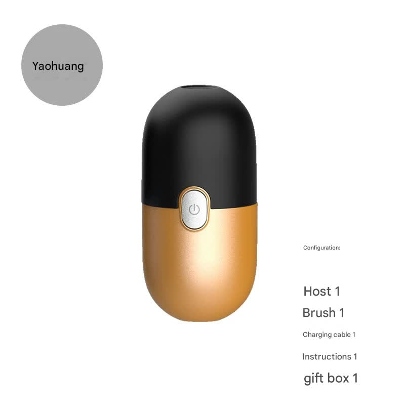 V888-ELOSUNG29701-202506111506-00 Mini Electric Rotary Shaver - IPX7 Waterproof, 2 Speed Modes, 90-Day Battery Life, USB Rechargeable(Yellow) - Image 1