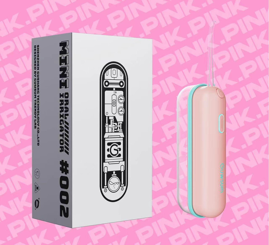 V888-ELOSUNG29749-202506190726-00 Mini Portable Oral Irrigator - IPX68 Waterproof, UV Sterilization, 3 Modes, Magnetic Charging(Pink) - Image 1