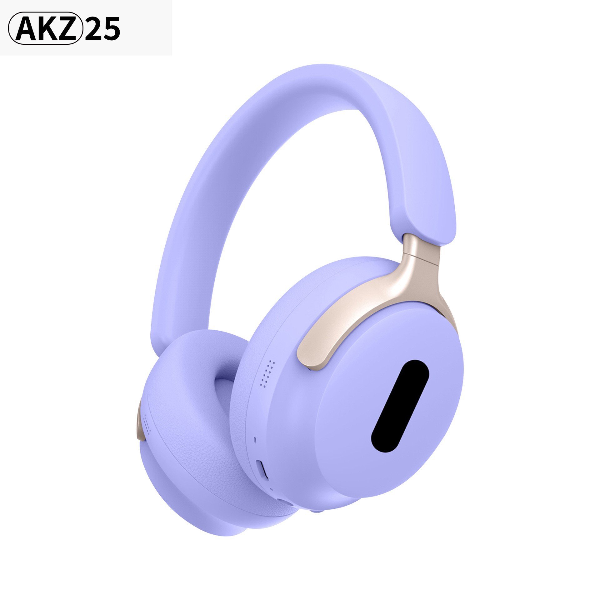 V888-ELOSUNG29772-202506190616-00 AKZ 25 Wireless Over-Ear Headphones - Bluetooth 5.3, Hi-Fi Audio, Noise-Isolating, Long Battery Life(purple) - Image 1