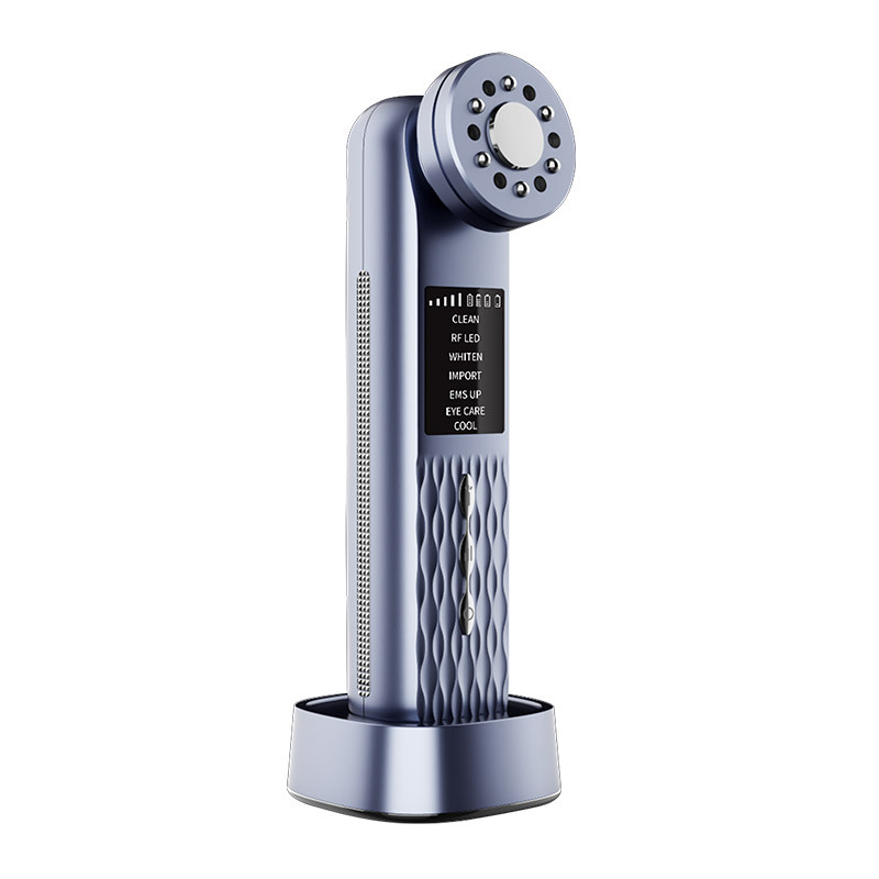 V888-ELOSUNG29950-202506191222-00 Multi-Functional Facial Beauty Device - Ultrasonic, EMS, RF LED, Cool Therapy & Eye Care(blue) - Image 1