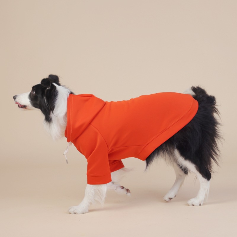 V888-ELOSUNG31065-202505231126-00 Orange Classic Dog Sweatshirt with Hood & Drawstrings - For Large Dogs (Size : 9XL) - Image 1