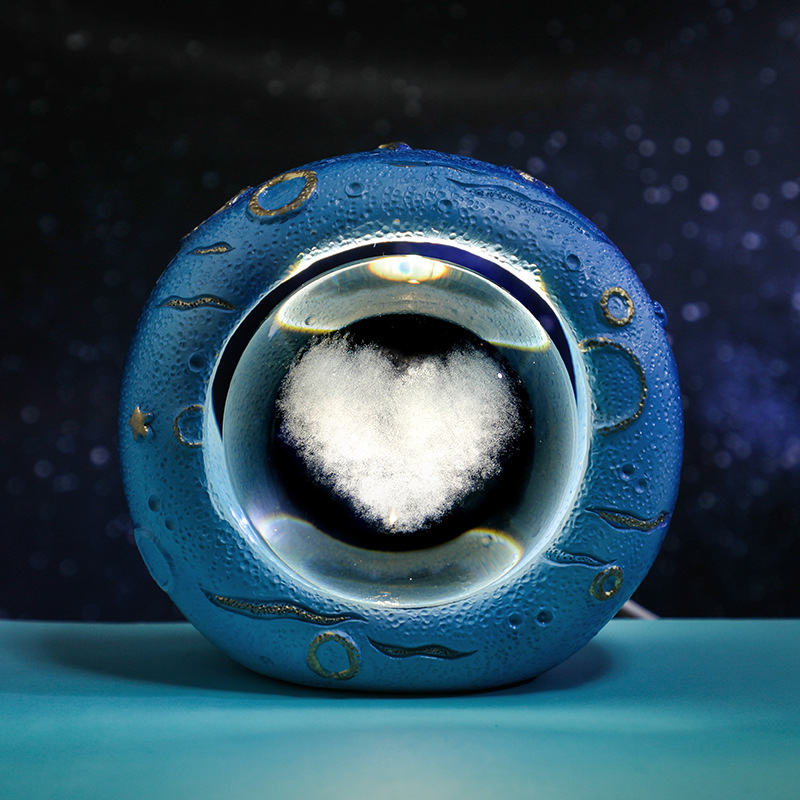 V888-ELOSUNG31223-202505281042-00 Celestial Ring LED Crystal Ball Lamp - 3D Engraving, Unique Gift (Love Cloud) - Image 1
