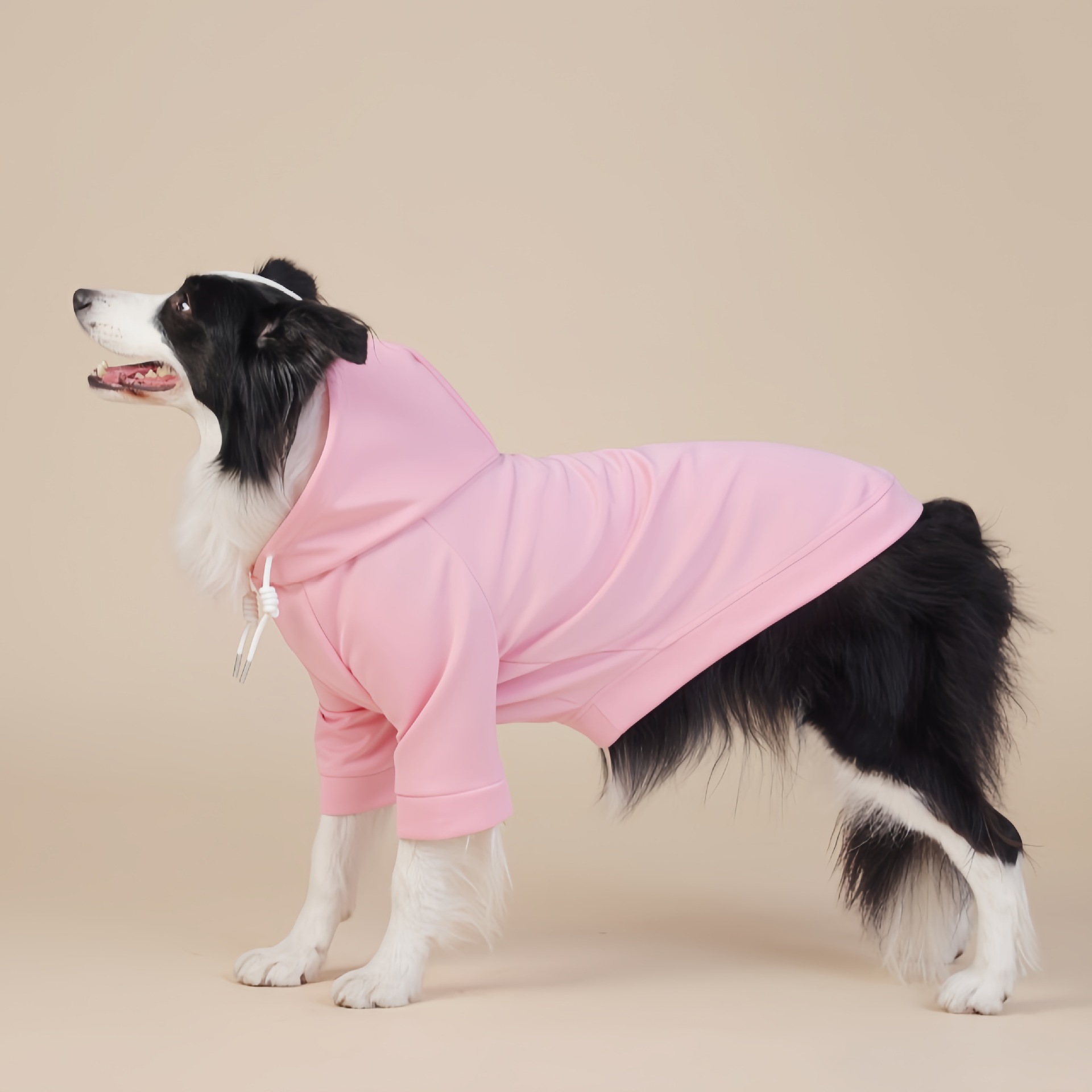 V888-ELOSUNG31245-202505281047-00 Pink Classic Dog Sweatshirt with Hood & Drawstrings - For Large Dogs (Size : 3XL) - Image 1