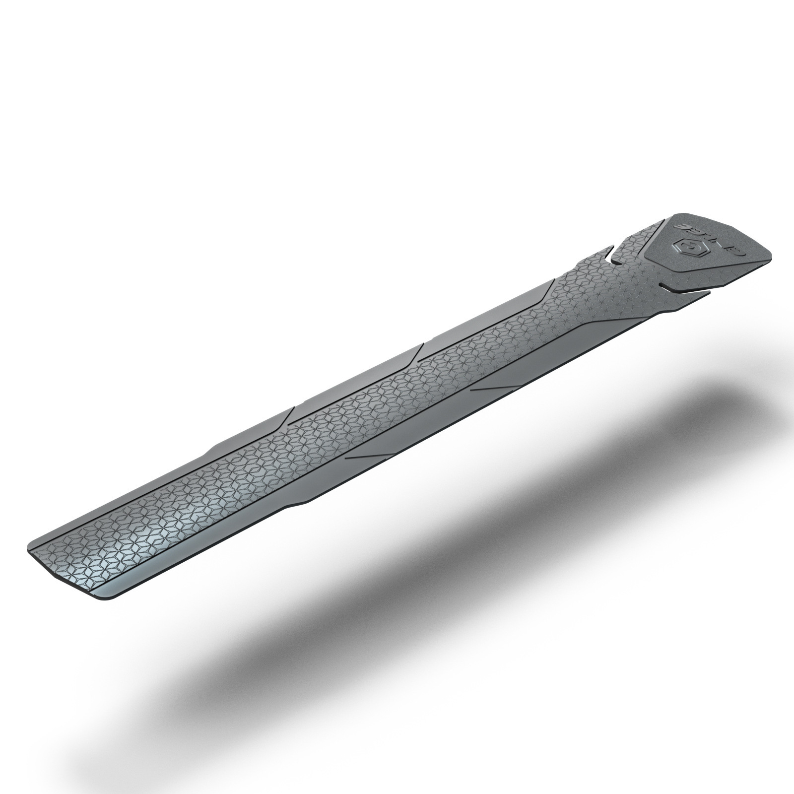 V888-ELOSUNG32479-202506191209-00 2 Pcs Grey Durable Bicycle Frame Down Tube Protector Sticker - Anti-Scratch Guard for MTB & Road Bikes - Image 1