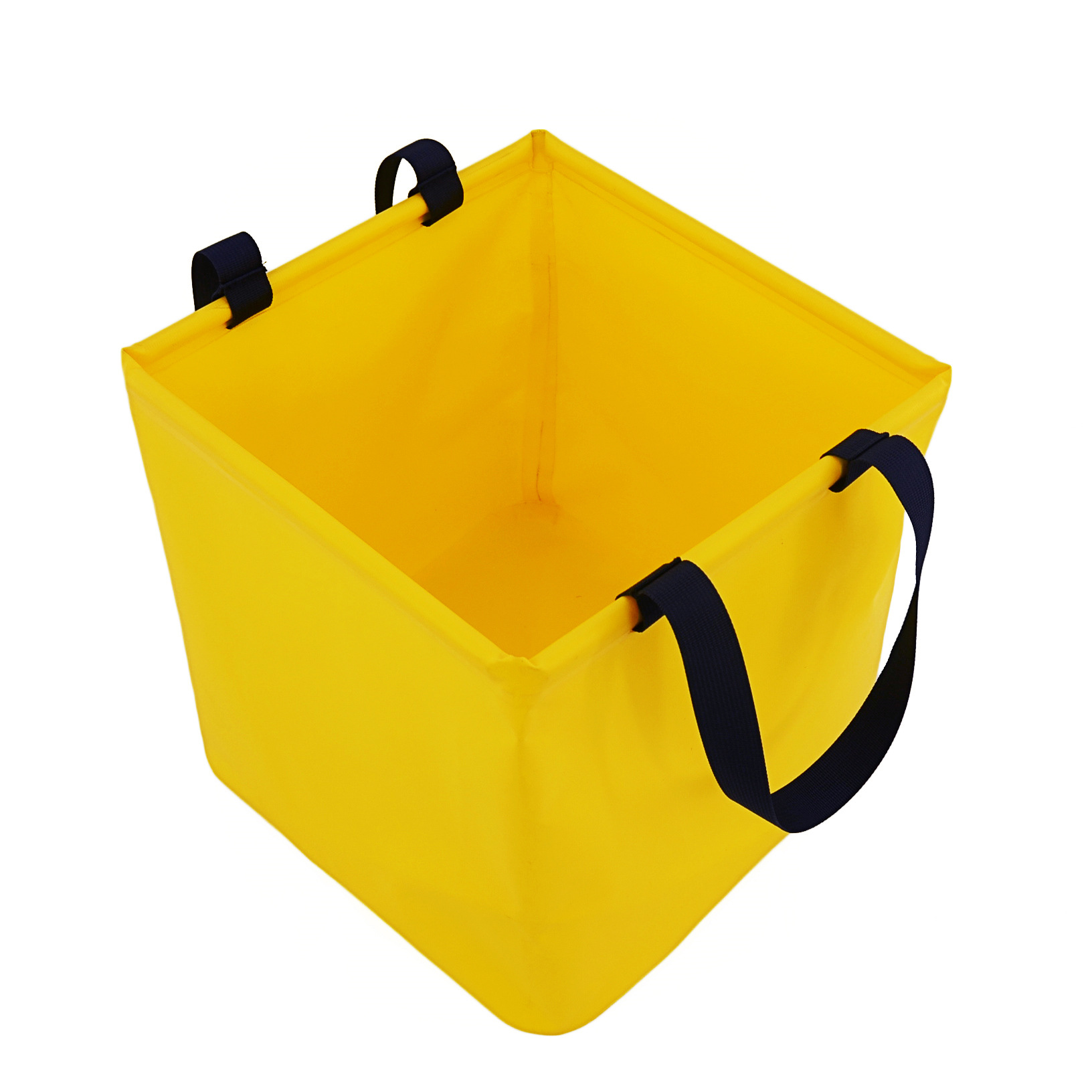 V888-ELOSUNG32528-202506191042-00 Yellow 25L Collapsible Bucket - Heavy-Duty PVC Waterproof Folding Pail for Fishing, Camping & Car Washing - Image 1