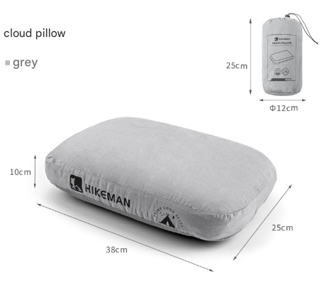 V888-ELOSUNG32567-202506241138-00 Grey Reversible Memory Foam Travel Pillow - All-Season Comfort Neck Support for Deep Sleep & Portability - Image 1
