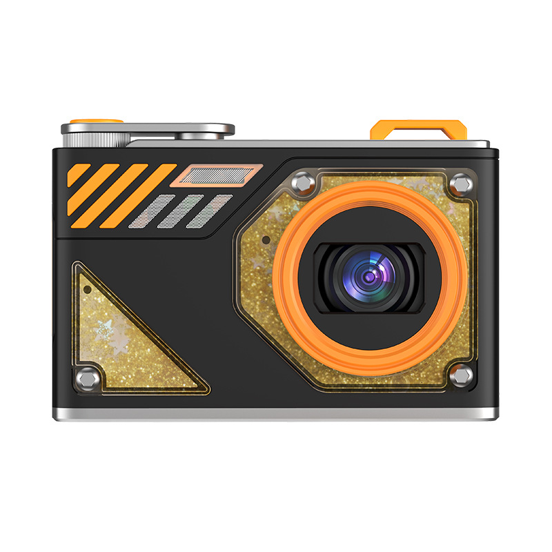 V888-ELOSUNG35332-202506251006-00 Glitter Sand Design 64MP HD Digital Camera with LED Fill Light & Auto Focus(black) - Image 1