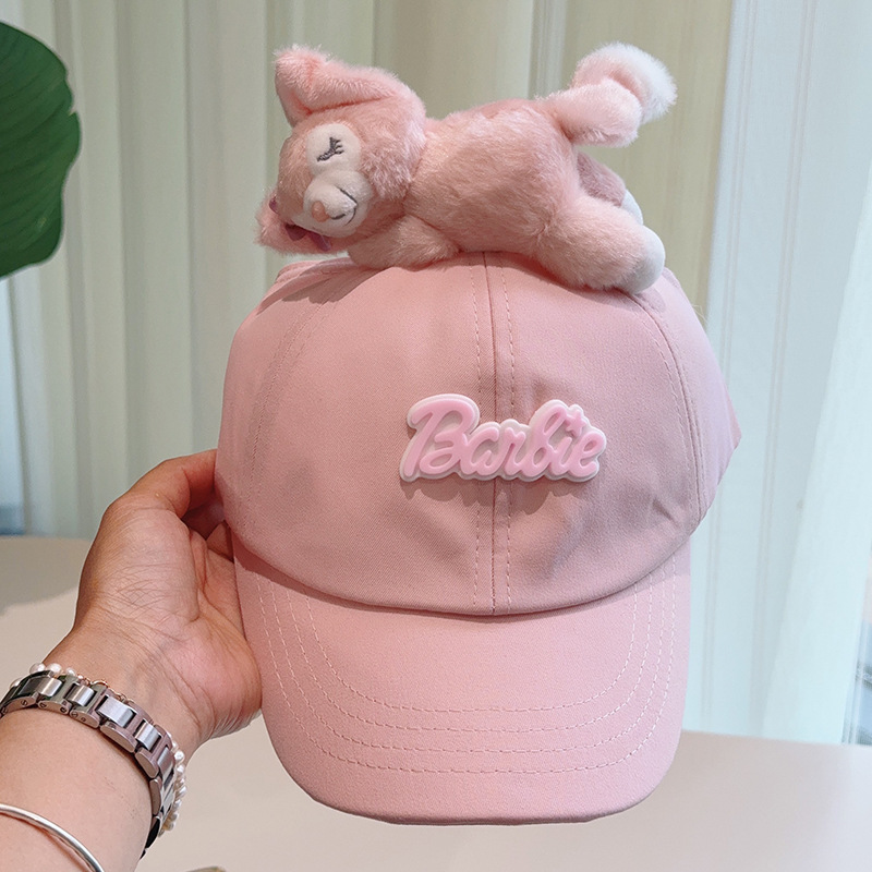 V888-ELOSUNG35344-202506251010-00 Cute Plush - Decorated Baseball Cap(Meat pink) - Image 1