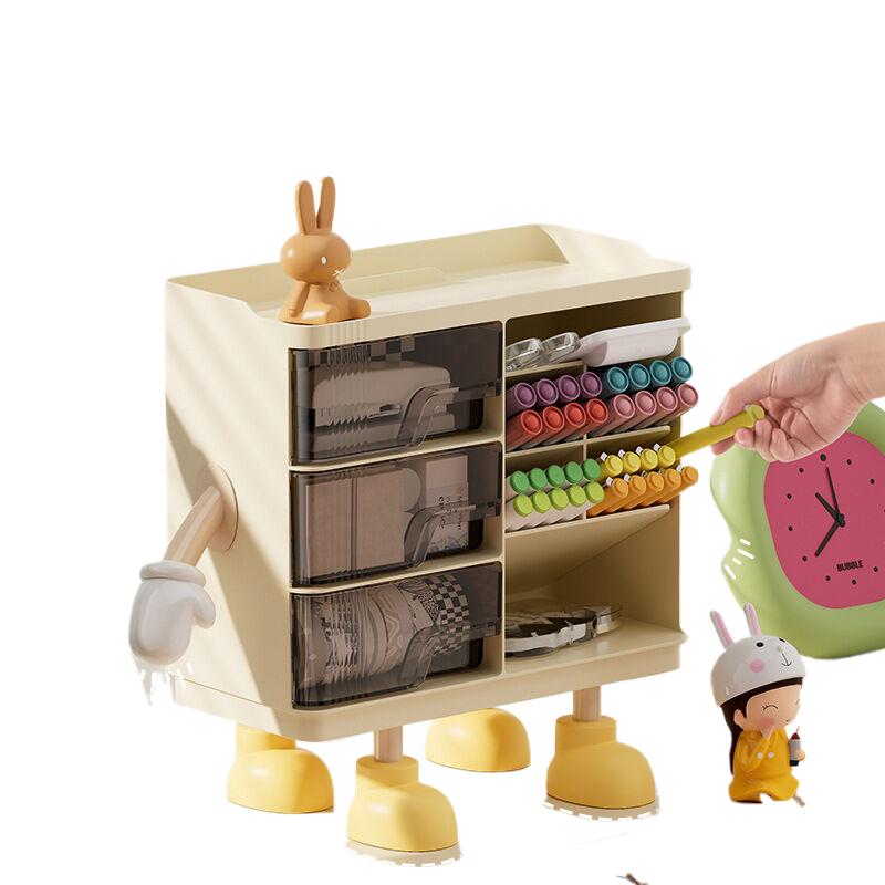 V888-ELOSUNG577-202028-00 Desktop stationery storage box with 2 hands and 4 legs (large size) - Image 1