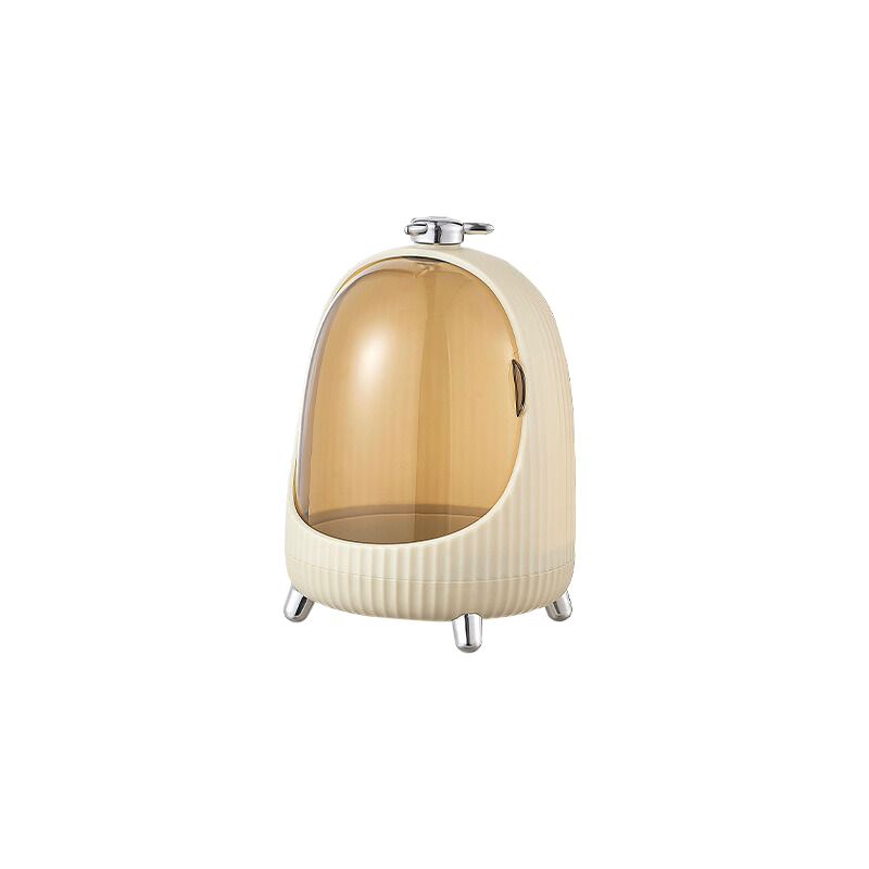 V888-ELOSUNG619-201998-00 Egg shaped Makeup Organizer (Small) Cream White 18 * 26cm - Image 1