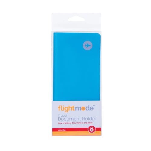 V915-FM0013-BL-203305-00 Flightmode PVC Waterproof Wallet Travel Passport Holder Blue - Image 1