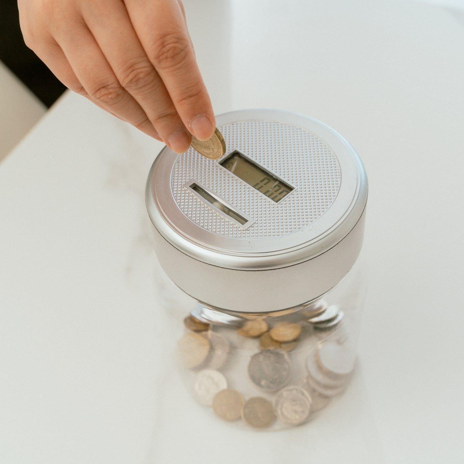 V915-GI0043-204076-00 Digital Coin Counting Money Jar Australian Coin with LCD Display Fun for Kid - Image 1