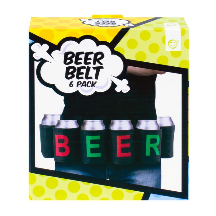 V915-GI0096-203482-00 Party Game 6 Pack Beer Belt - Image 1