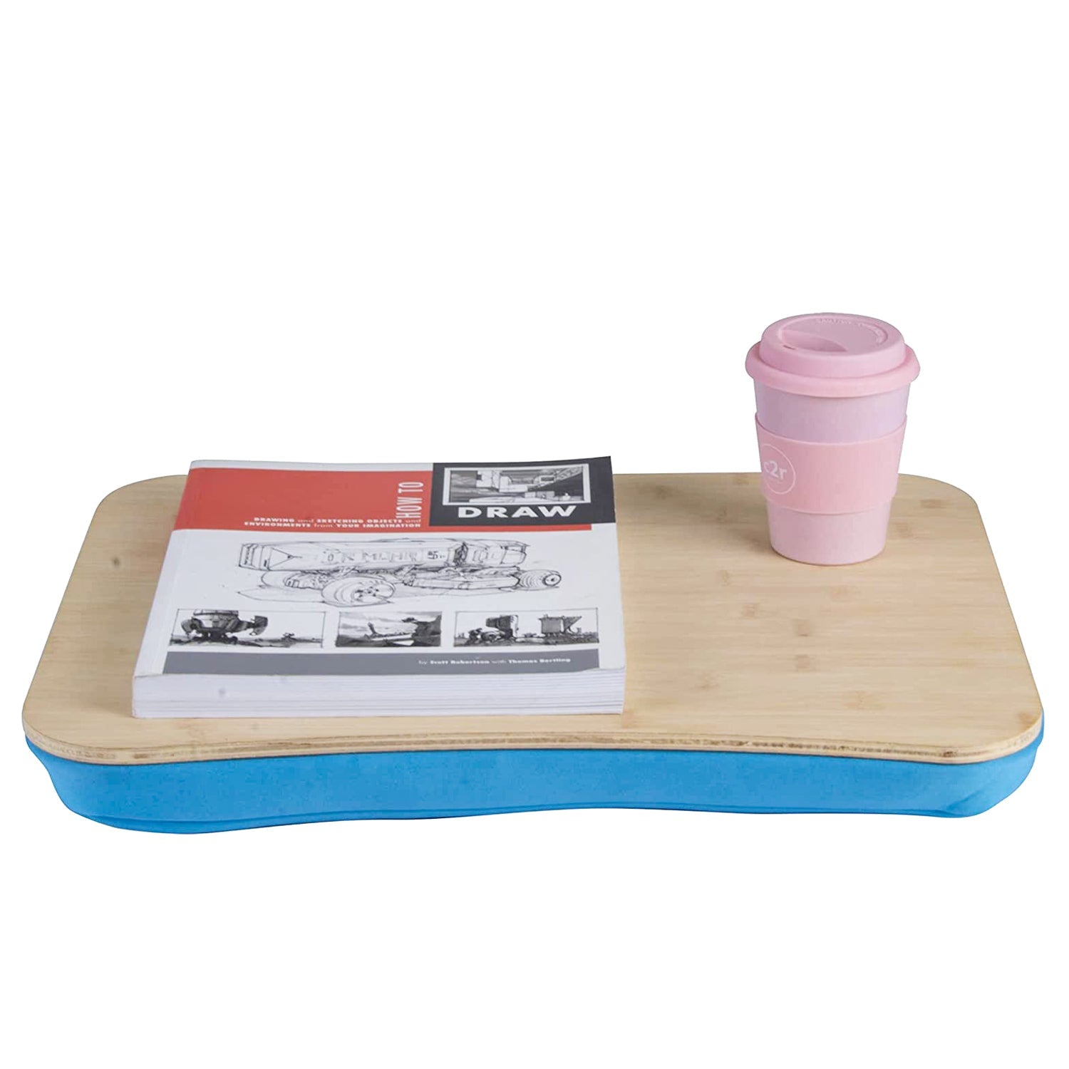 V915-HO0196-BL-203798-00 Portable Laptop Desk with Cushion Support - Image 1