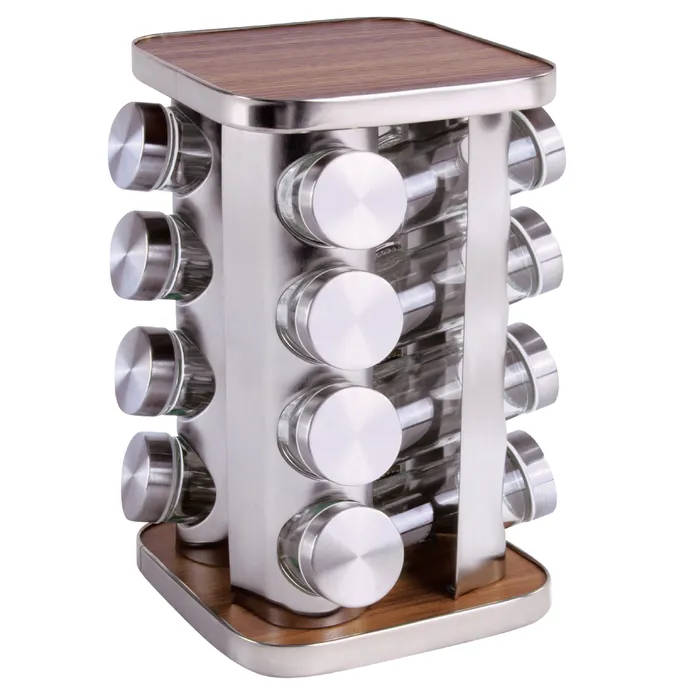 V915-KU0213-203869-00 Clevinger 16pc rotary spice rack - Image 1