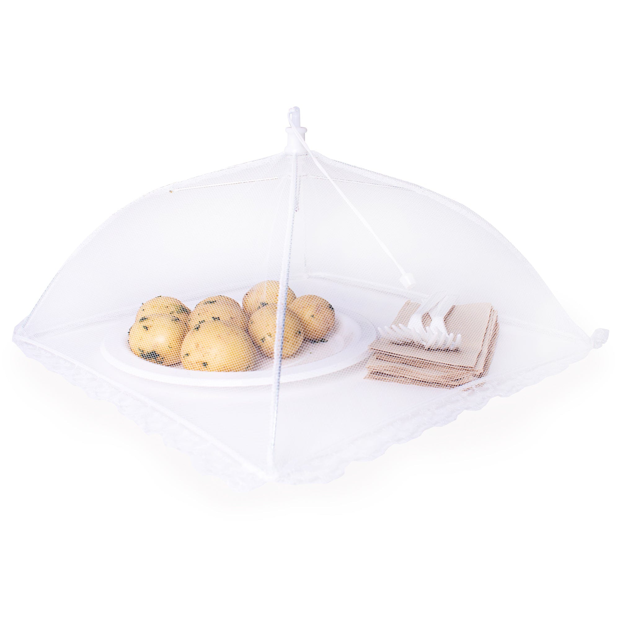 V915-KU0238-203286-00 43cm Square Pop-up Mesh Food Cover - Image 1