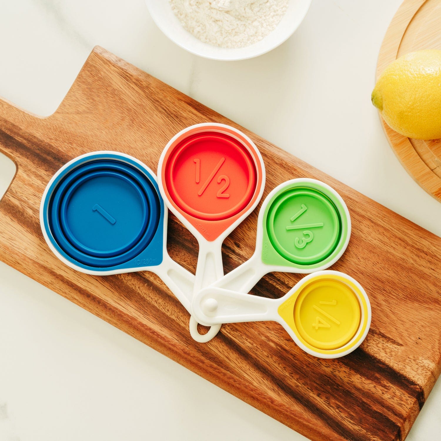 V915-KU0295-203676-00 Collapsible Silicone Measuring Cup Set - Image 1