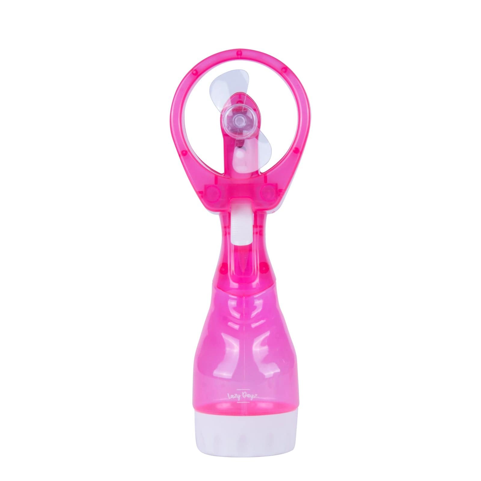V915-LD0078-PK-203977-00 Lazy Dayz Water Spray Fan - Pink - Image 1