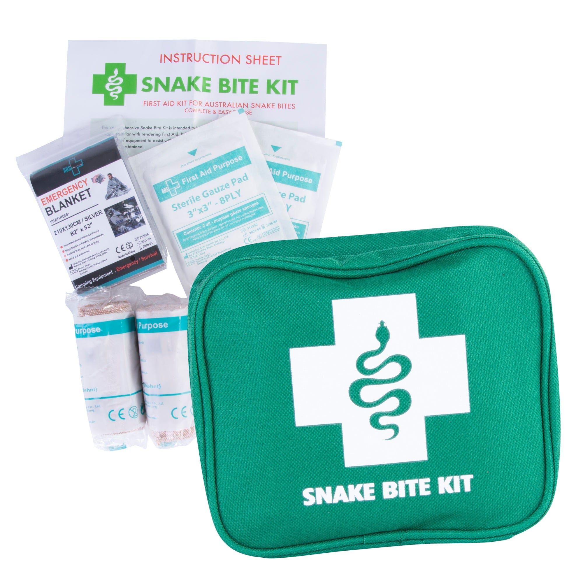 V915-PE0258-203614-05 Snake Bite Emergency First Aid Kit 9 Piece - Image 1