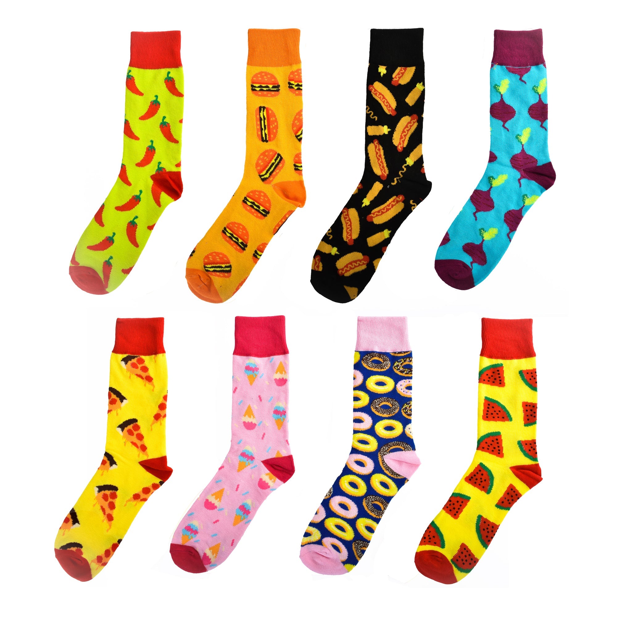 V915-SE0005-203610-00 8 Pairs Fashion Novelty Funny Socks one Size 5-13 Men Socks Women Socks #5 - Image 1