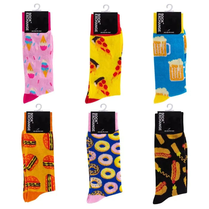 V915-SE0012-203518-00 6 Pairs Fashion Novelty Funny Socks one Size 5-13 Men Socks Women Socks #7 - Image 1