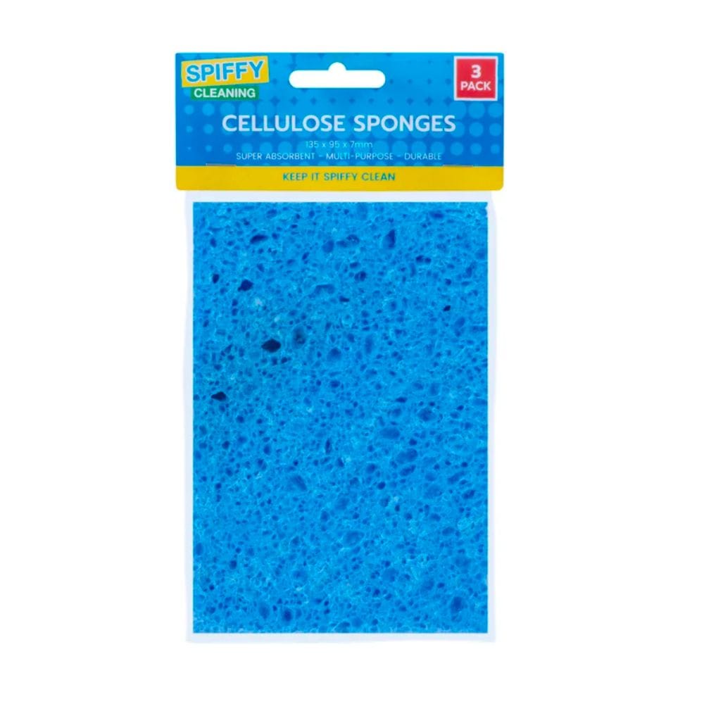 V915-SP0005-203528-00 SPIFFY 3PC Cellulose Sponges - Image 1