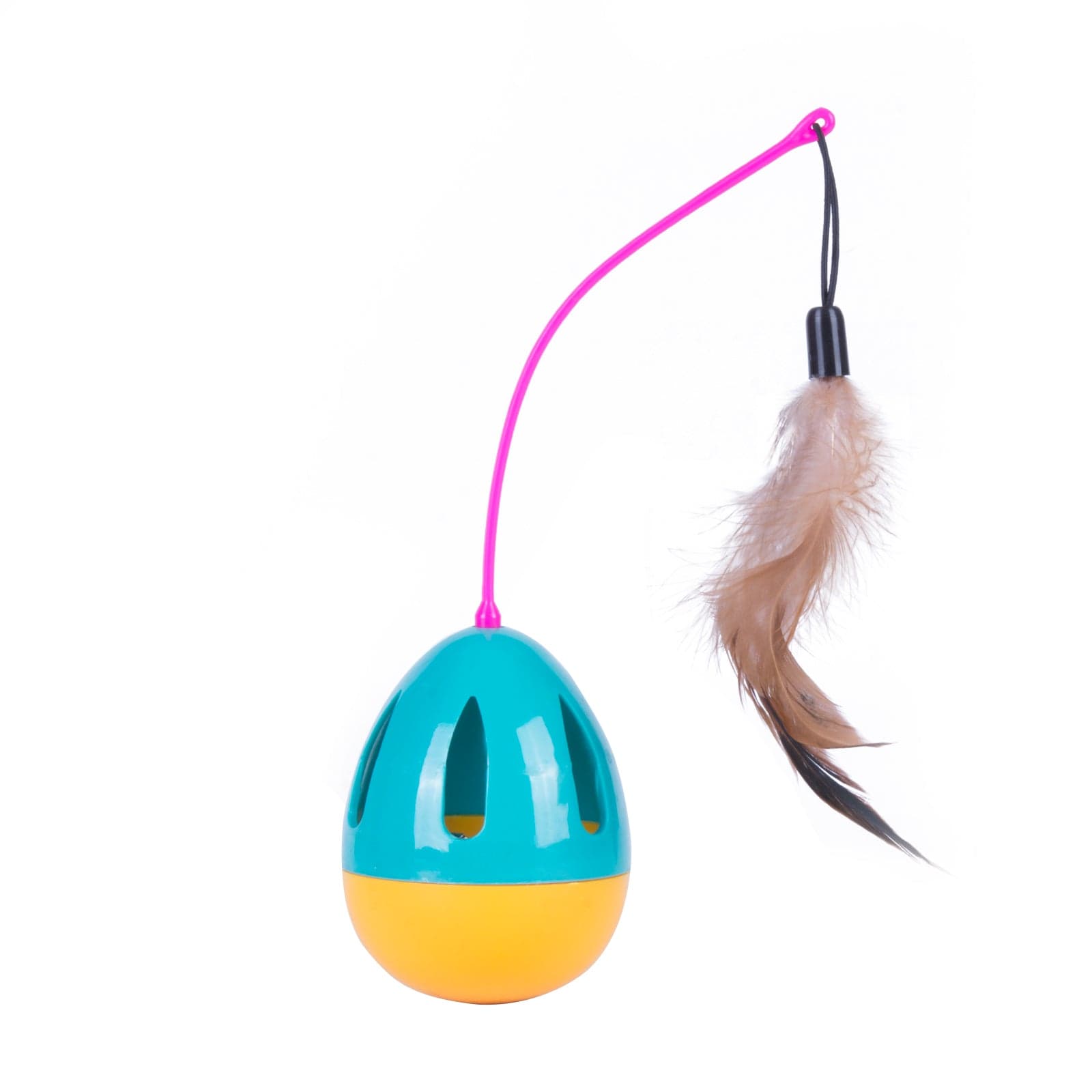 V915-ZP0103-203974-00 Pet Love Funny Tumbler Cat Feather Toys - Image 1