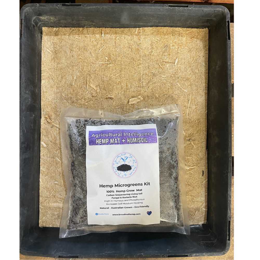 V925-AI-MICROGREEN-STARTER-202506041131-00 AGRICULTURAL INTELLIGENCE Hemp Micro Greens Mats + Humisoil | STARTER PACK - Image 1