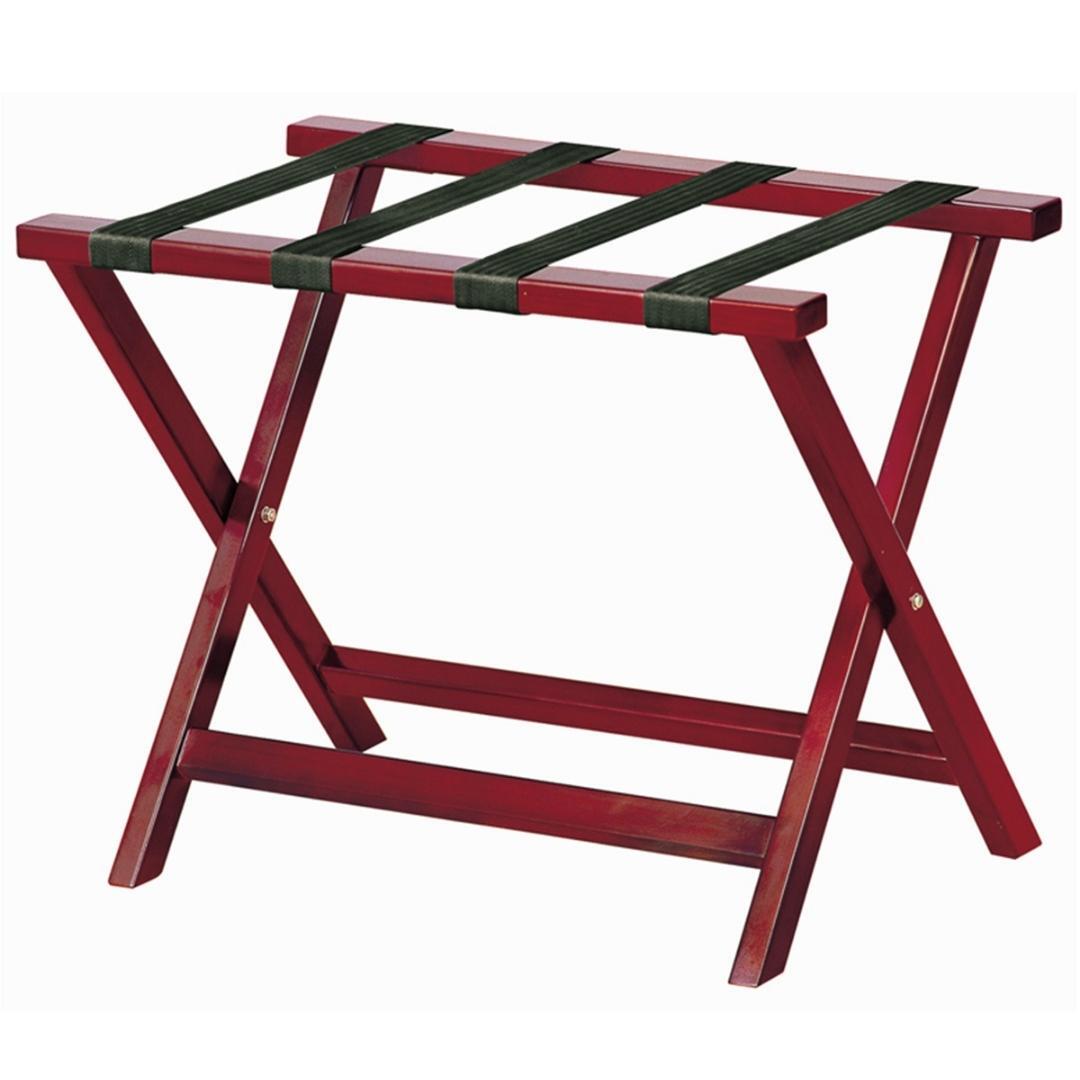 V959-DLRK0002-202507030925-00 Wooden Luggage Rack - Cherry Red - Image 1