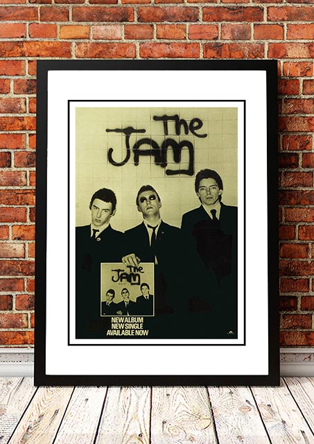 V967-A30438-A1-223748-00 The Jam 'In The City' In Store Poster 1977 - Framed A1 - Image 1