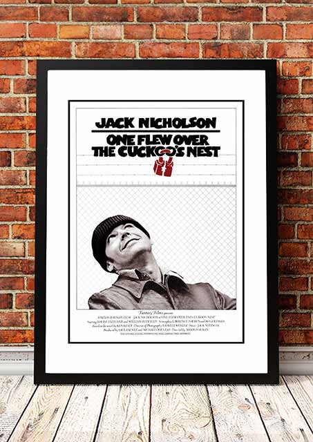 V967-CMP30-A3-202504140932-00 One Flew Over The Cuckoos Nest' Cult Movie Poster! - Framed A3 - Image 1