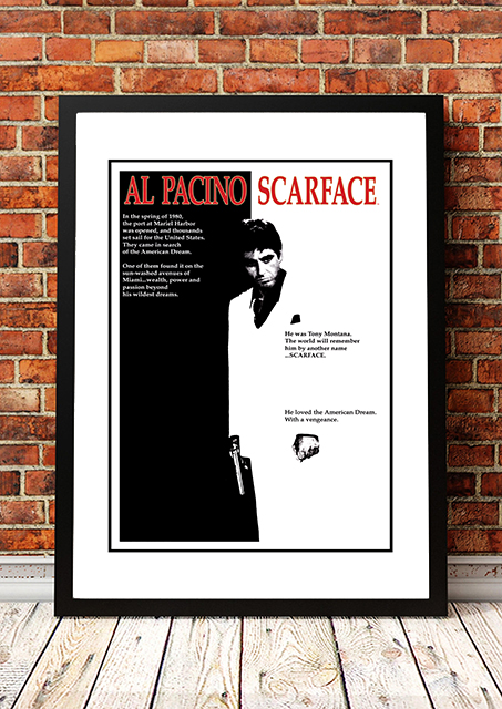 V967-CMP32-A2-202504281218-00 Scarface' Cult Movie Poster! - Framed A2 - Image 1
