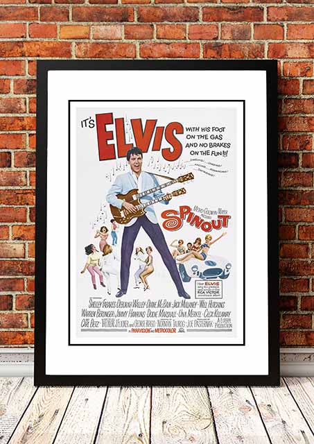 V967-EP0456-A3-202504140930-00 Elvis 'Spinout' Framed Movie Poster! - Framed A3 - Image 1