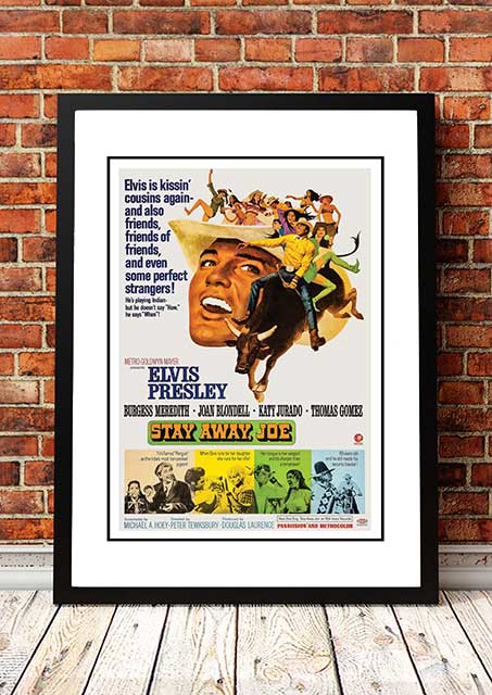 V967-EP0457-A2-202504140930-00 Elvis 'Stay Away Joe' Framed Movie Poster! - Framed A2 - Image 1
