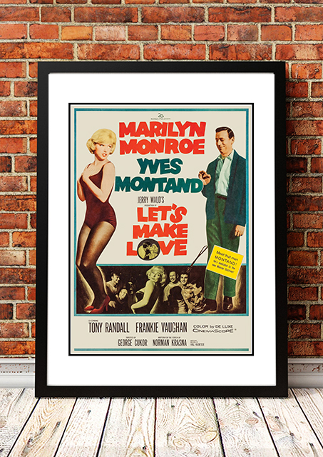 V967-MM0435-A4-202504140905-00 Marilyn Monroe ‘Let’s Make Love’ Framed Movie Poster! - Framed A4 - Image 1