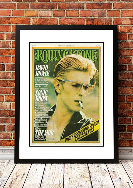 V967-RSM29-A2-202504140941-00 David Bowie' Rolling Stone Magazine Cover! - Framed A2 - Image 1