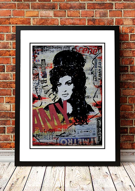 V967-SS0430-A3-202504150905-00 Amy Winehouse 'Art' Poster - Framed A3 - Image 1