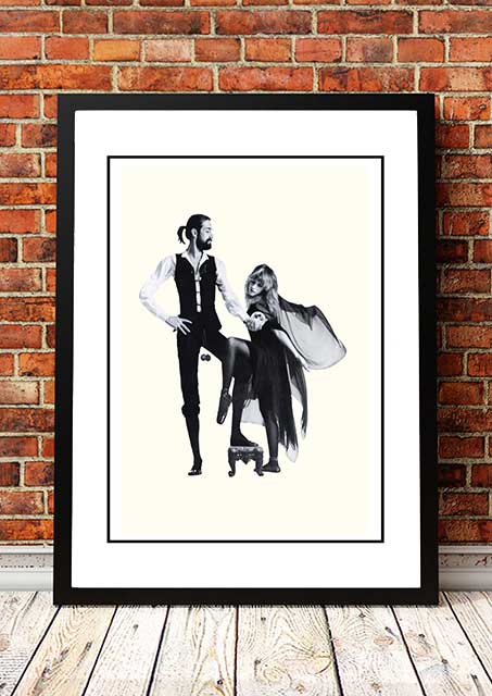 V967-SS0444-A3-202504150916-00 Fleetwood Mac ‘Rumours’ In Store Promotional Poster 1977 - Framed A3 - Image 1