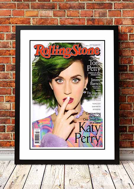 V967-SS0447-A2-202504150917-00 Katy Perry ‘Rolling Stone Magazine’ Cover Poster 2014 - Framed A2 - Image 1