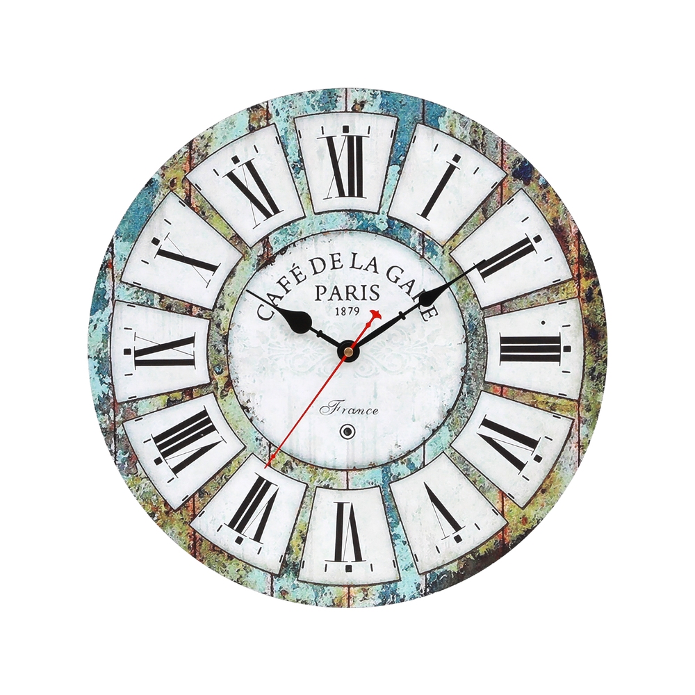WC-40-UV-191711-00 Artiss 40CM Wall Clock Rustic Design - Image 1