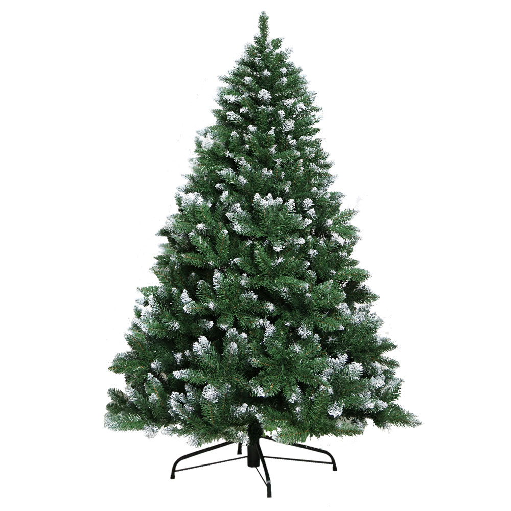 XM-TR-WELL-8F-SNOW-14339-00 Jingle Jollys Christmas Tree 2.4m Snowy Xmas Tree Decoration 1225 Tips - Image 1
