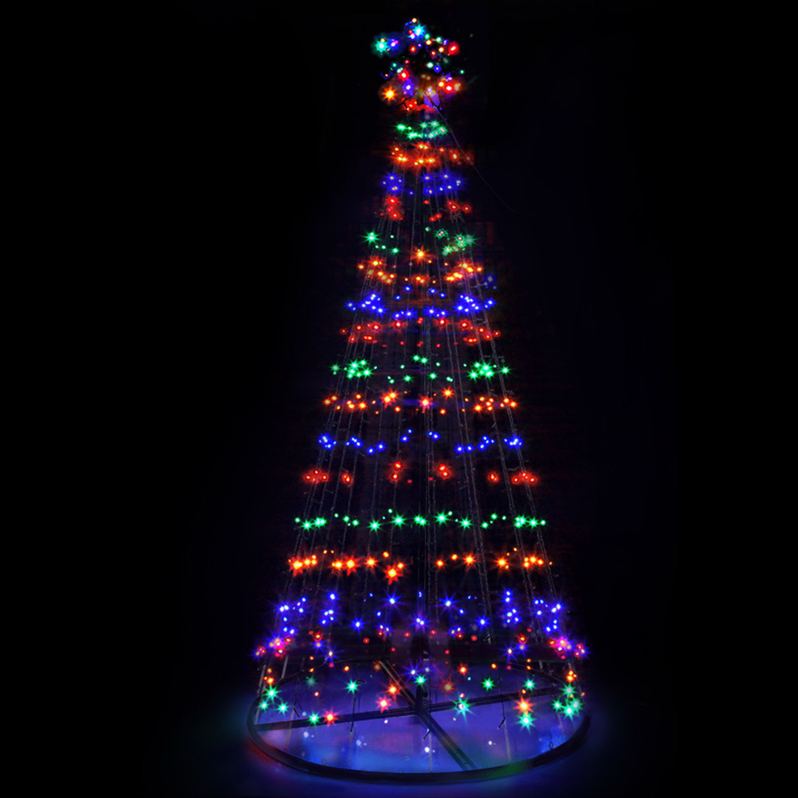 XMAS-FAIRY-SOLAR-7FT-00 2.1M Christmas Tree 264 LED Solar Jingle Jollys - Image 1