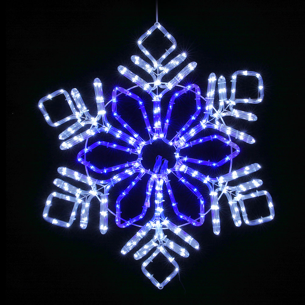 XMAS-MOT-D-SNOW-MC-89815-00 0.82M Christmas Lights 304 LED Snow Motif Light Decorations Jingle Jollys - Image 1