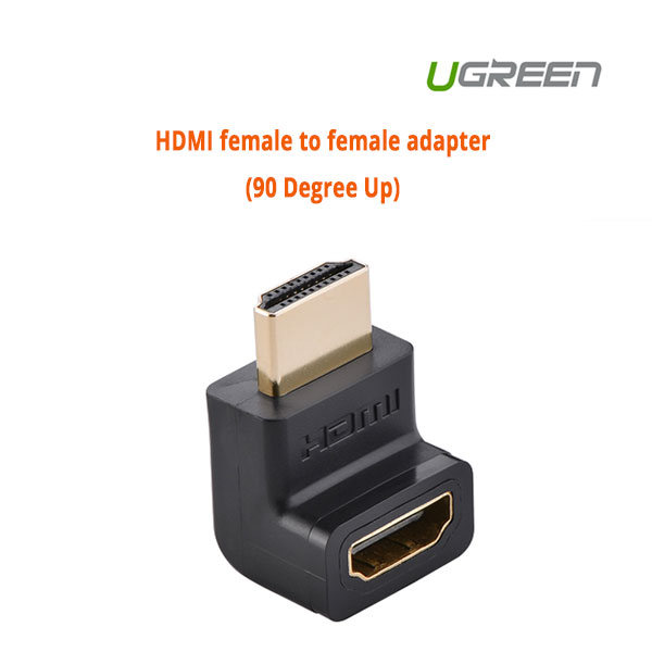 acbugn20110_01_9 UGREEN HDMI female to female adapter (90 Degree Up) (20110) - Image 1