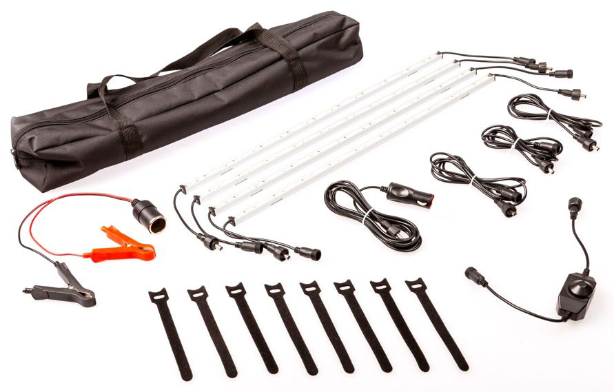 camp-light_4_7 12V Rigid Light Bar LED Strip Camping Waterproof Connector Combo Kit Aluminium - Image 1