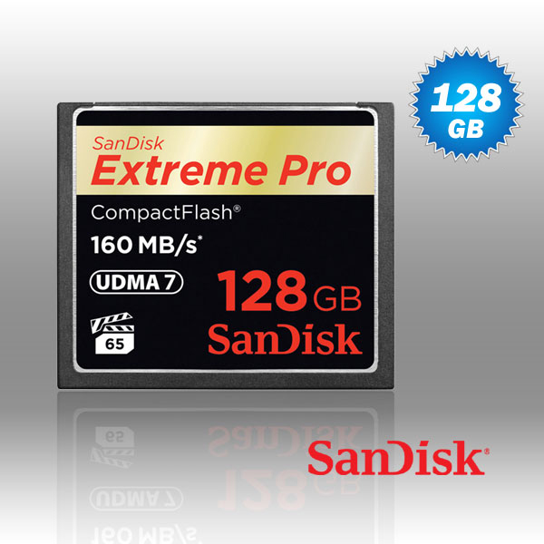 ffcsan128gcfxps_01_24 SanDisk Extreme Pro CFXP 128GB CompactFlash 160MB/s (SDCFXPS-128G) - Image 1