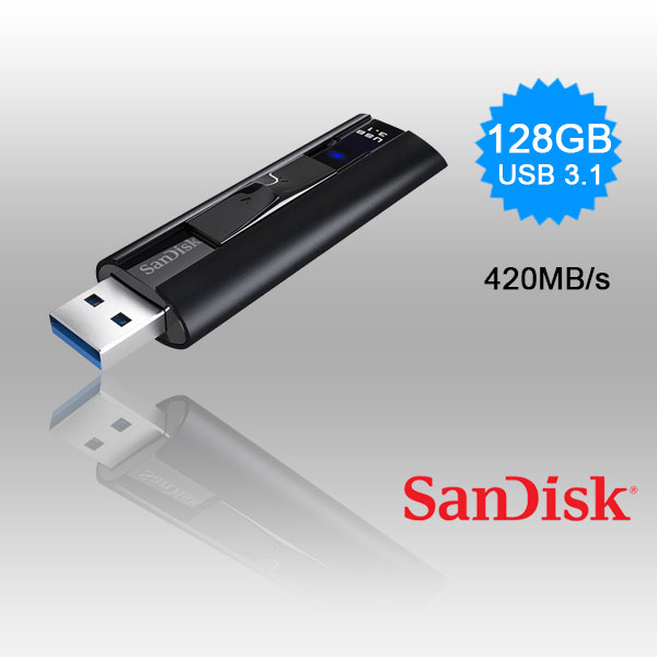 fussan128gcz880_01_5 SanDisk 128GB Extreme PRO USB 3.2 Solid State Flash Drive (SDCZ880-128G) - Image 1