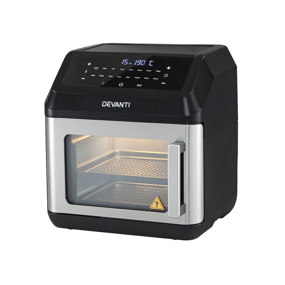 AF-K-G-13L-BK-202508041942-00 Devanti Air Fryer 13L LCD Fryers Oven - Image 1
