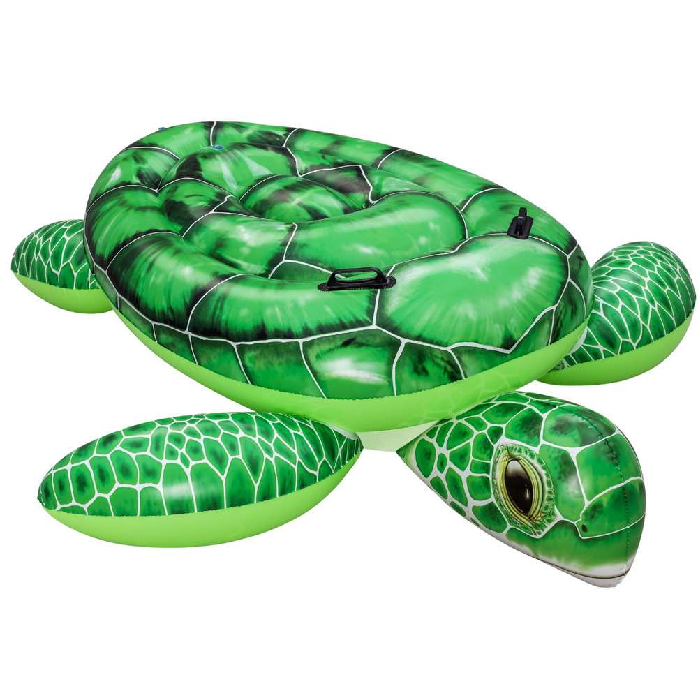 BW-FLOAT-41524-202507181432-00 Bestway Float Turtle Rider Inflatable Ride On Floating Pool Lounger 153x140CM - Image 1