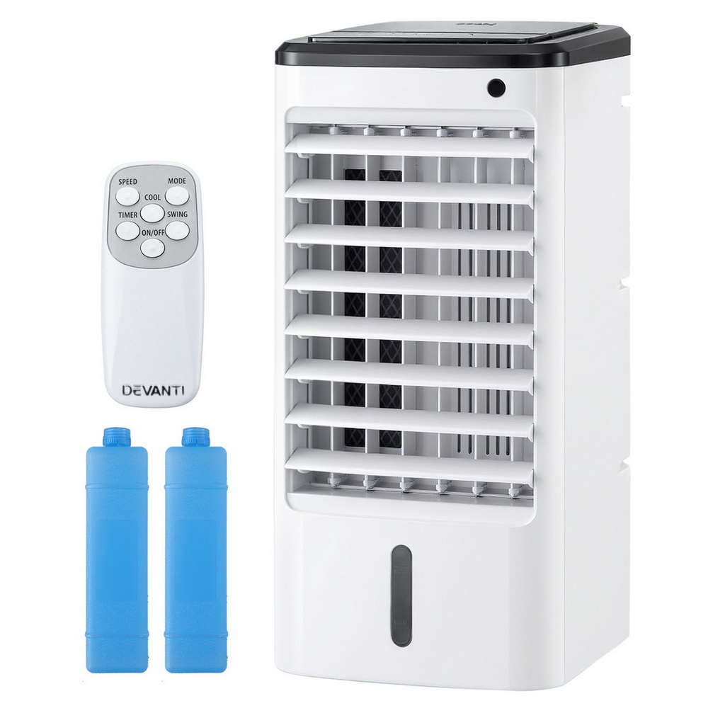 EAC-C-RC-4L-WH-202508051814-00 Devanti Evaporative Air Cooler Conditioner w/ Remote 4L - Image 1